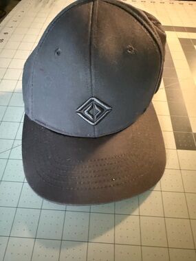 Black Baseball Cap with Diamond Logo